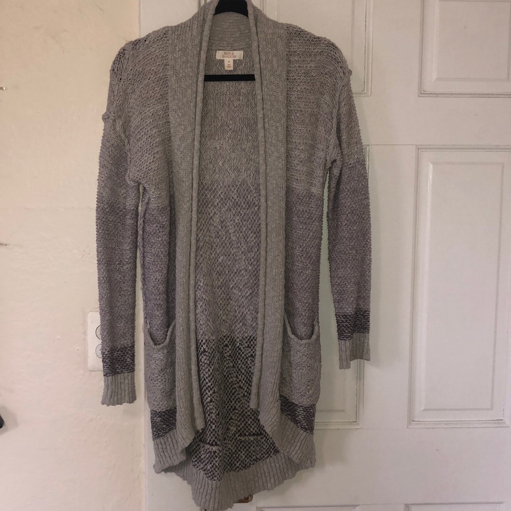 Knit long cardigan size xs